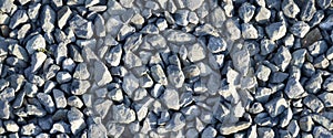 Large and small blue pebbles stone texture