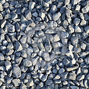 Large and small blue pebbles stone texture