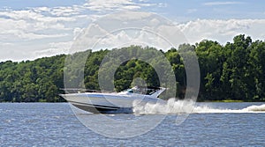 Large speed boat