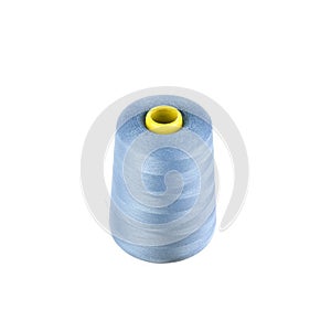 Large spool of sewing thread isolated on white background