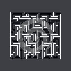 Large square maze confusion conundrum on a dark background