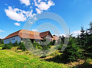 Large stable building in the countryside