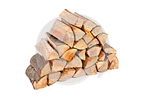 Large stack of firewood