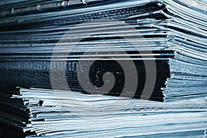 Large stack of magazines