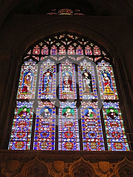 Large Stained Glass Window of Lincoln Cathedral