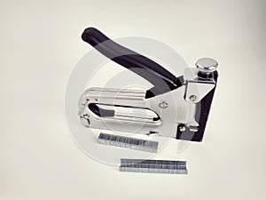 Large stapler and staples for construction work