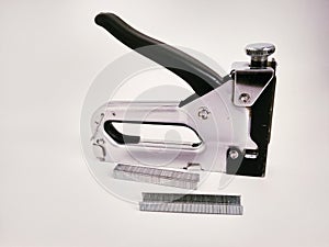 Large stapler and staples for construction work