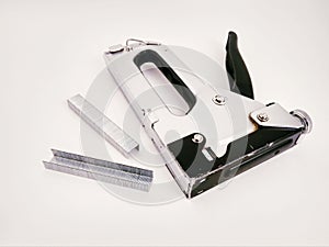 Large stapler and staples for construction work