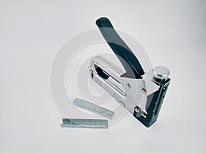 Large stapler and staples for construction work