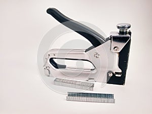 Large stapler and staples for construction work