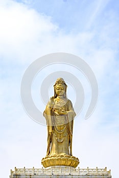 Large statue of Guanyin Bodhisattva in Putuo Mountain