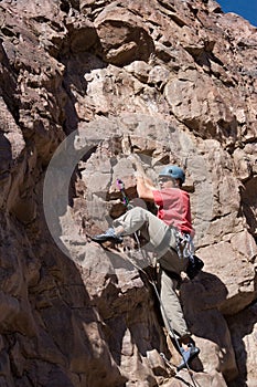 Large stepping climber