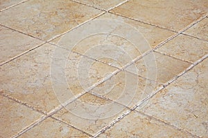 Large stone tiles on the floor
