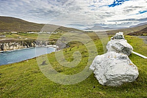 Large stones along the coast at Achill, Co Mayo