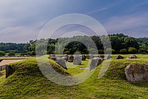 Large stones found at Mireuksa temple archaeological site