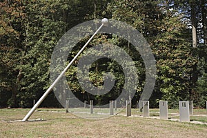 A large sundial at estate De Haere near Deventer, The Netherlands