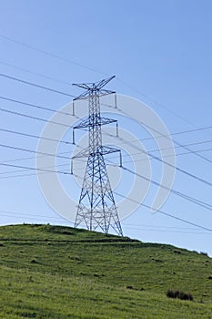 A large telecommunications tower located in regional Australia