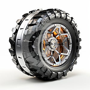 Award Winning 4 Wheel Drive Tire With Chrome Wheels photo