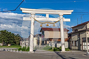 Large torii gate, Mikawa, Japan.