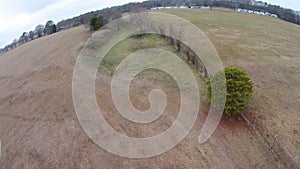 Large trench that surrounds the Etowah Mounds