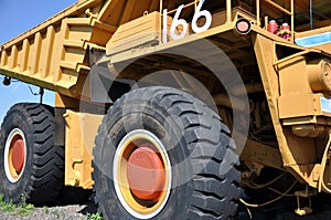 A Large Truck Hauls Ore in the Taconite Mines of Minnesota