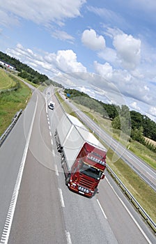 Large truck on the move