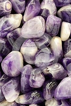 Large Tumbled Amethyst Background