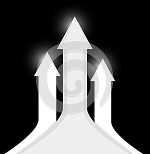 Large up arrow illustration design