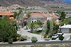 A large upscale home in the Arizona desert