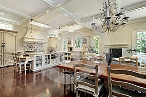 Large upscale kitchen photo