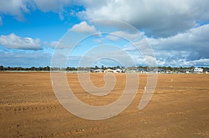 A large vacant land ready to build new residential houses in Melbourne.