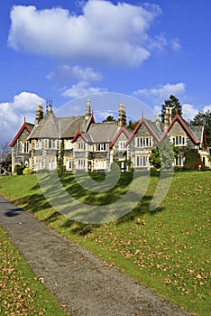 A large Victorian house