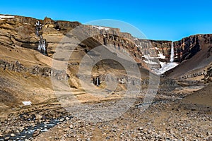 Large view of Hengifoss Iceland