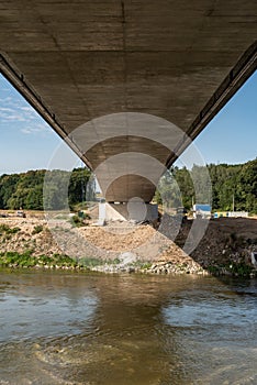 New bridge construction site