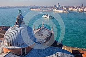 Large view of Punta della Dogana and Basilica Santa Maria della Salute