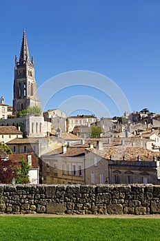 Large view on Saint Emilion. France