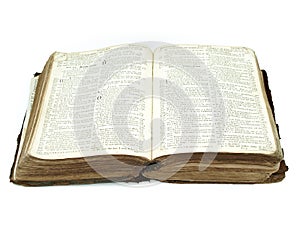 Large vintage open bible