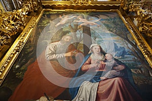 Large Virgin Mary Painting at Cartuja Monastery