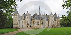 Large vista of a french castle photo