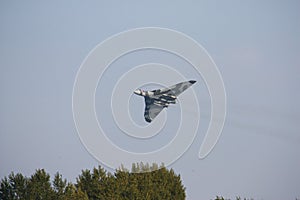 Large Vulcan XH558 Bomber aeroplane