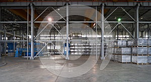Large warehouse hangar of factory
