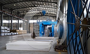 Large warehouse hangar of factory