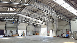 Large warehouse interior