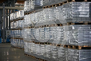 Large Warehouse interior inside a Factory building