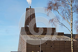 Large Waste incineration plant in Roskilde city