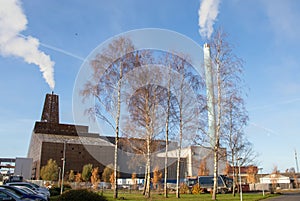 Large Waste incineration plant in Roskilde city