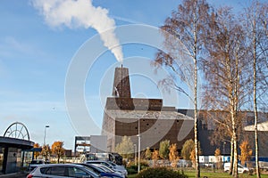 Large Waste incineration plant in Roskilde city