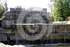 Water Fall from rocks photo