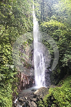 Large waterfall in Bali, Indonesia