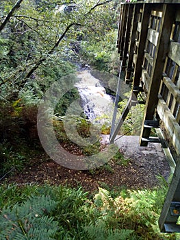 Large waterfall in Brodick hills